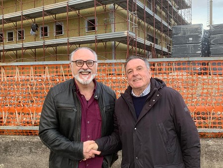 Amb l'alcalde d'Orte, Dino Primieri