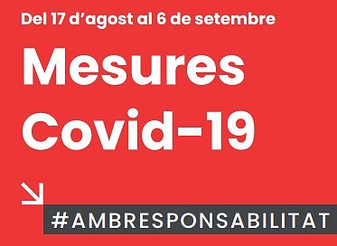 Actualització mesures COVID-19 fins el 6 de setembre