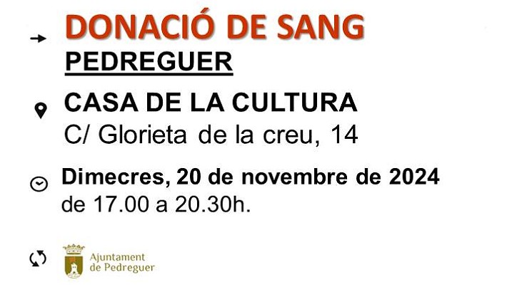 Donació de sang (20 de novembre)