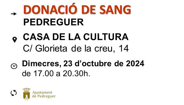 Donación de sangre (23 de octubre)