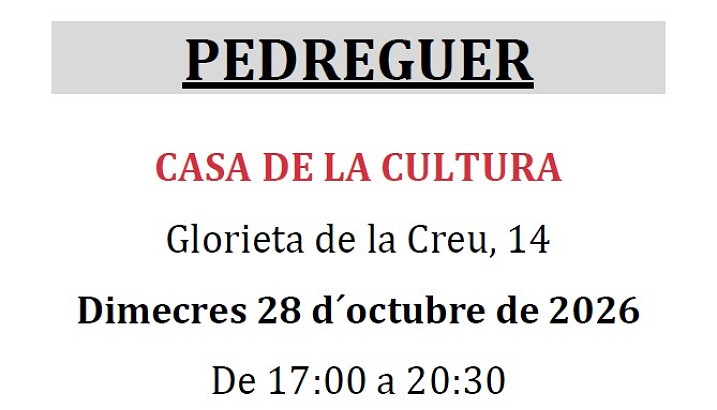 Donació de sang (28 d'octubre)