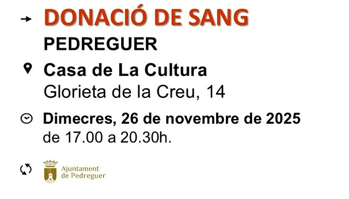 Donació de sang (26 de novembre)