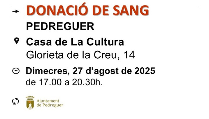Donació de sang (27 d'agost)