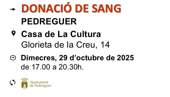 Donació de sang (29 d'octubre)