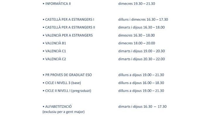 ESCOLA DE PERSONES ADULTES DE PEDREGUER - 2025