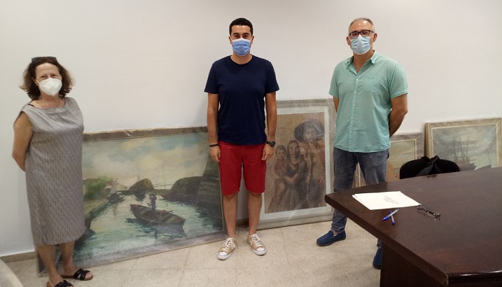 El Ayuntamiento de Pedreguer recepciona las obras de arte donadas por María Fornés Gilabert