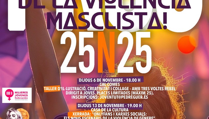 Manifestació del 25N a Pedreguer: “Prou. Estem fartes de la violència masclista”