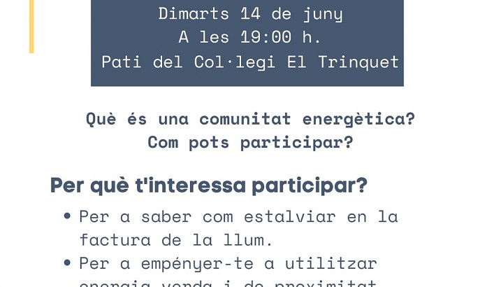 La comunitat energètica de Pedreguer i l'Ajuntament presenten el projecte de transició energètica per al municipi